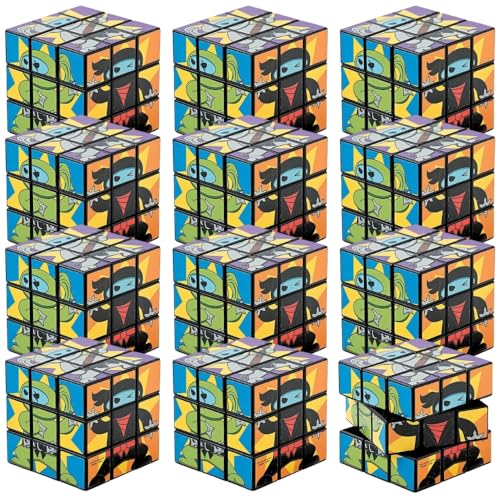 Fun Express - Ninja Mini Magic Cubes - Toys - Games - Puzzle Games & Mind Teasers - 12 Pieces