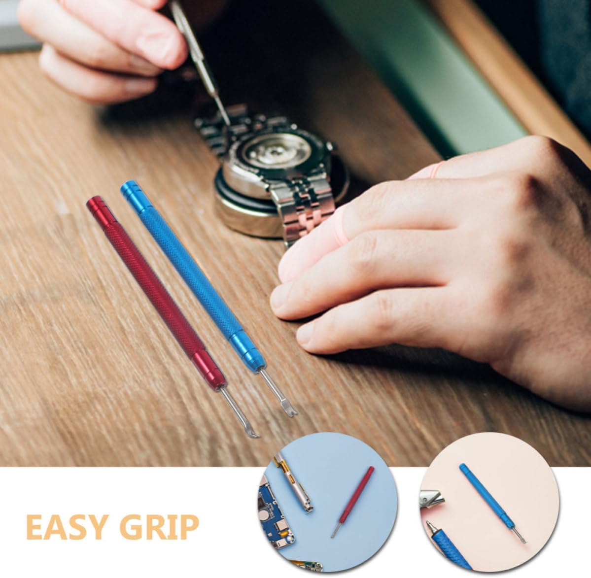 2 Pairs Watch Hand Remover Tool Carbon Steel Precision Repair image 3