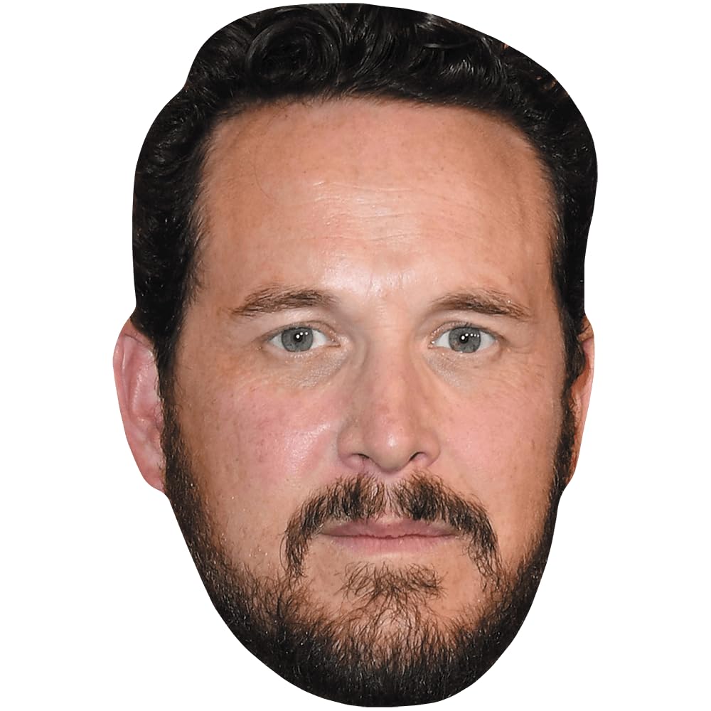 Celebrity Cutouts Lifelike Cole Hauser (Beard) Celebrity Mask, Flat Card Face, Fancy Dress Mask