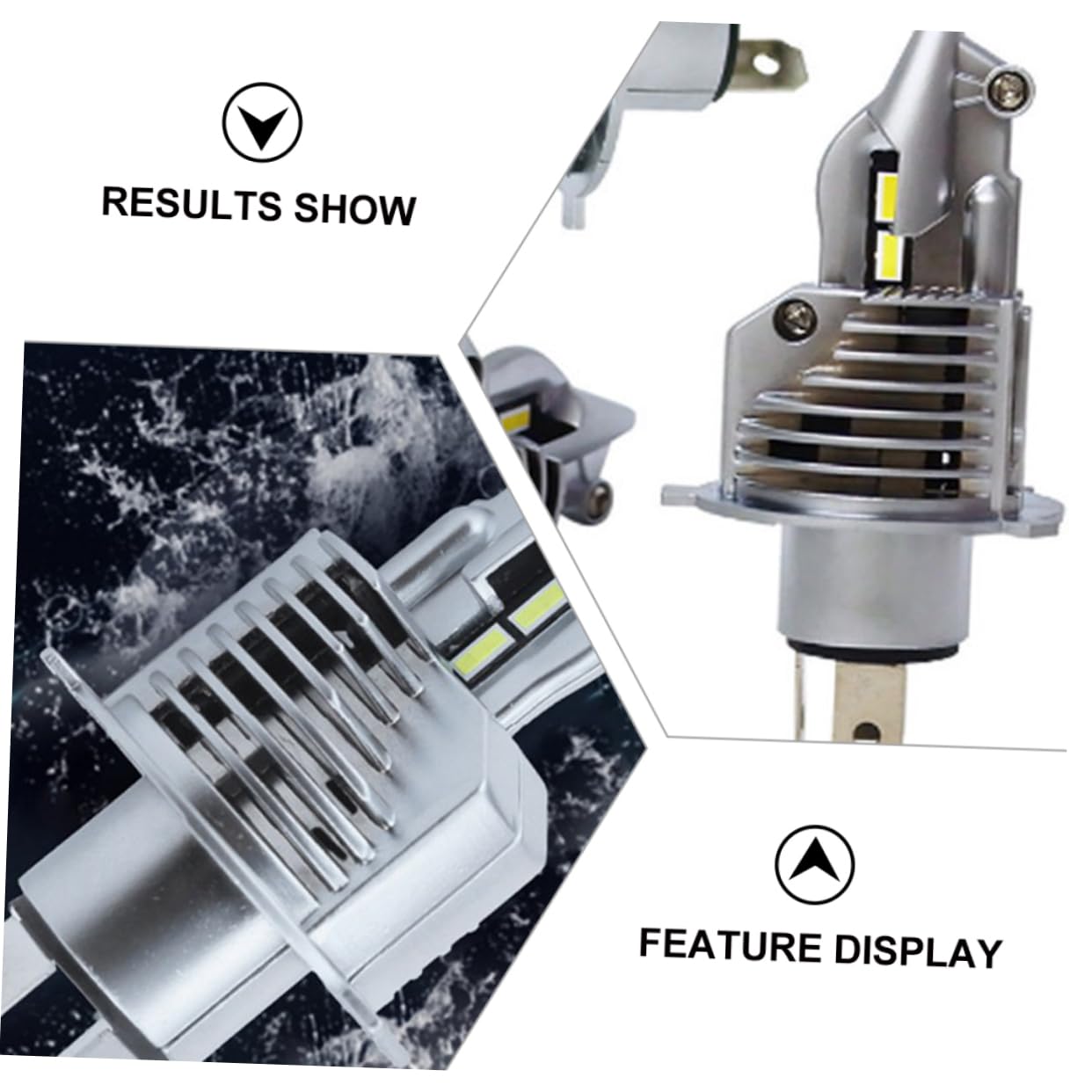 Lampadina LED H4 30w per Auto, 2 Pezzi, Alta Luminosità
