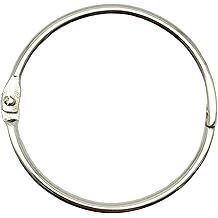 Carpeta De Argollas Anillos De Carpeta De 1 Pulgada, 100 Unidades, Resistentes Anillos De Libro De Hojas Sueltas Para Tarjetas De Indice Tarjetas Y Anillos De Metal Anillos De Hojas Para Carpetas
