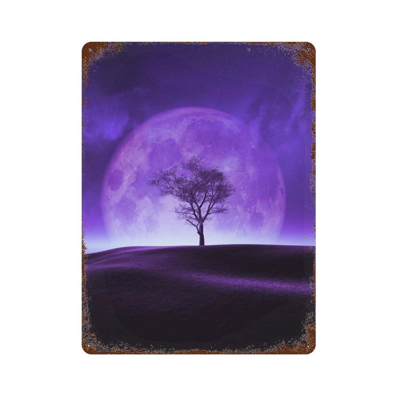 Ambition Decorative Tin Sign 15.7"x11.8", Retro Wall Decor for Living Room, Hallway And Home Decor