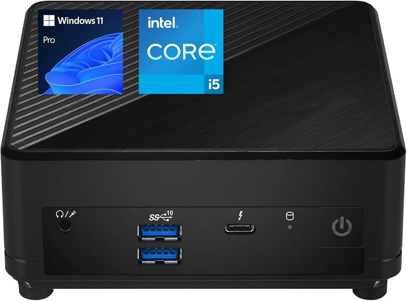 Mini PC profesional Cubi 5, procesador Intel i5-1235U de 12.ª generación (Beats Ryzen 7 5700U), 16 GB de RAM, 512 GB SSD, Wi-Fi 6, Windows 11 Pro, compatible con pantalla 4K a 60 Hz, multitarea perfecta en el trabajo/juegos