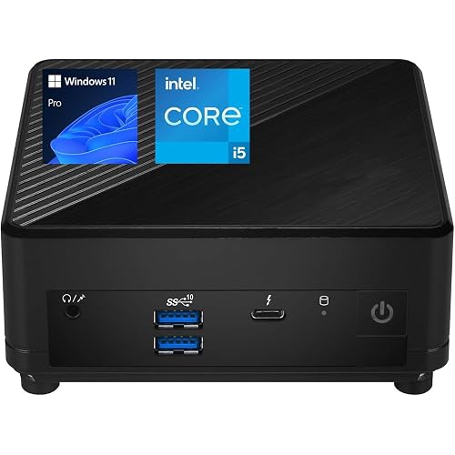 msi Cubi 5 Professional Mini PC, 12th Gen Intel i5-1235U Processor (Beats Ryzen 7 5700U), 32GB RAM, 1TB SSD, Wi-Fi 6, Windows 11 Pro, Support 4K@60Hz Display, Seamless Multitasking at Work/Gaming