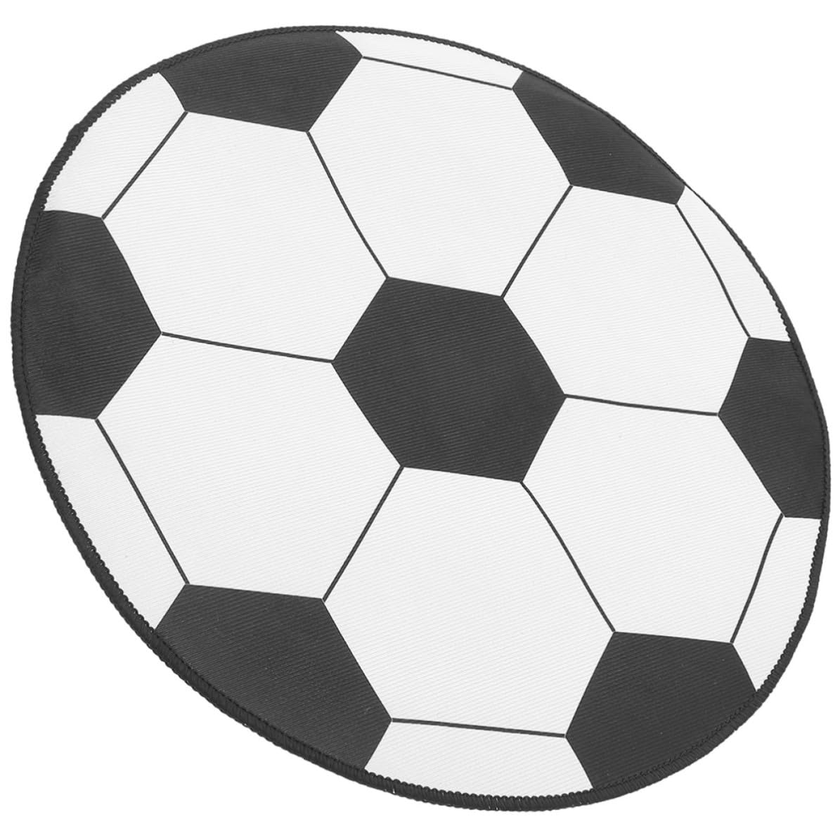 Alfombra infantil de fútbol redonda jojofuny de poliéster suave para salas de juego