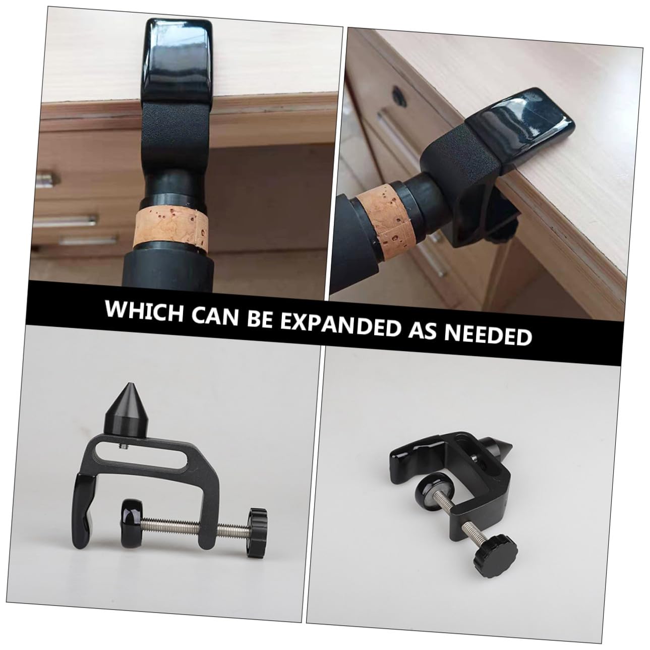 Gatuida Soporte Cónico Clarinete para Escritorio de Multifuncional Metal Negro en Abs Diseño para Fijar Corcho Pulir y Adecuado para Fotografía y Uso Práctico
