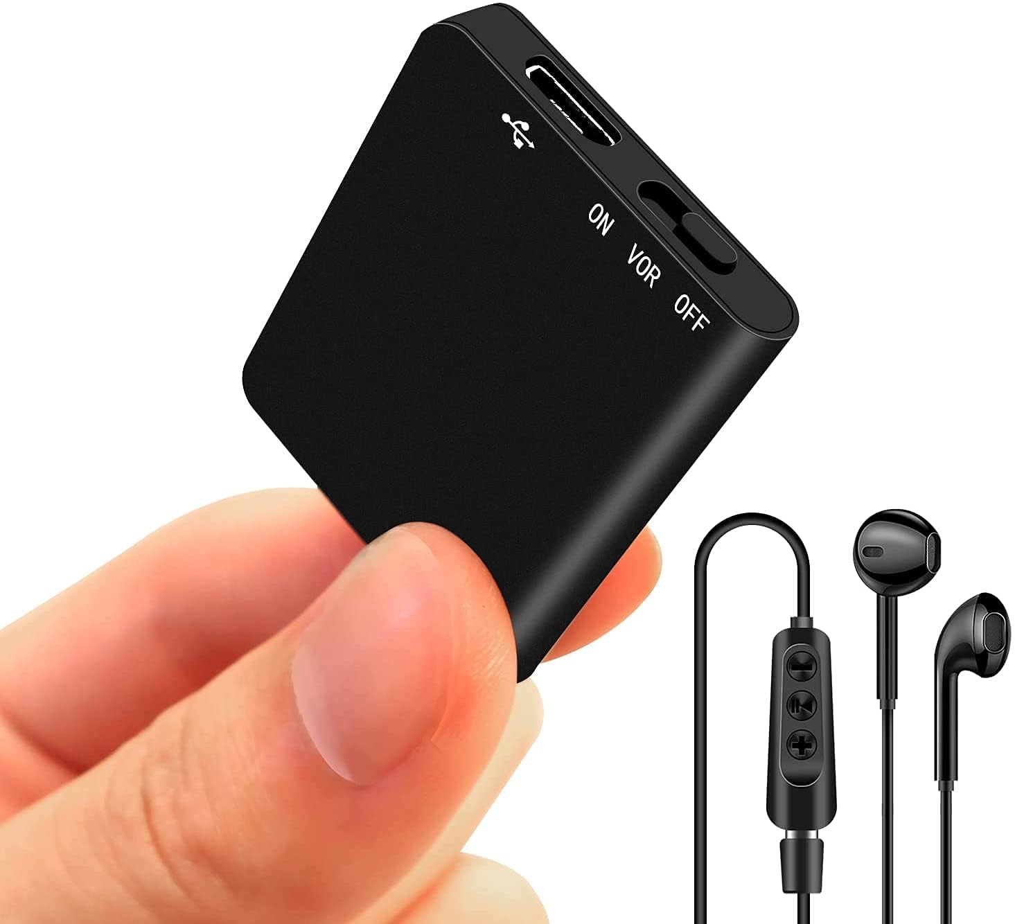 MAYUMI Slimmest Mini Digital Voice Activated Audio Recorder 64GB Inbuilt Memory with 750 Hours Recording Capacity and 30 Hours Battery Time After Single Charge, Metal Case, Voice Recording A-image-25
