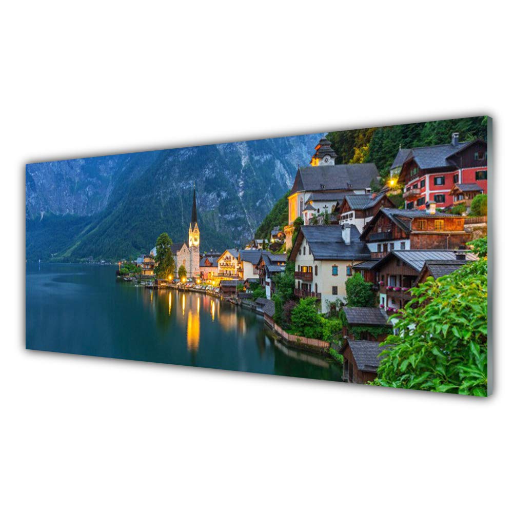 Tableau mural moderne Tulup en verre trempé 125x50cm pour illuminer une pièce sombre mer