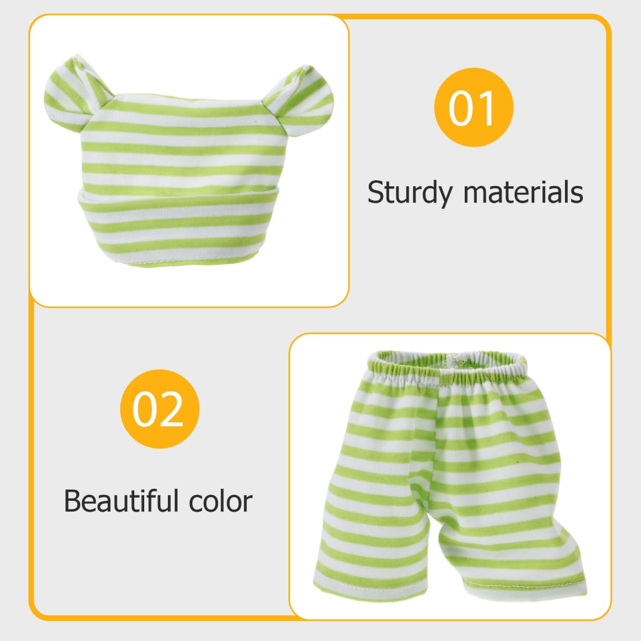 Toyvian Baby Doll Clothes for 10 Inch Girls Boys - Image 3