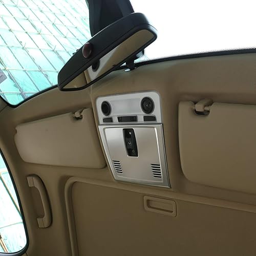 Miniatura 4 de YIWANG Cubierta decorativa de la lámpara de lectura del techo de la fila delantera del coche del ABS Chrome para BMW E90 3 Serie 2005-2012 Accesorios
