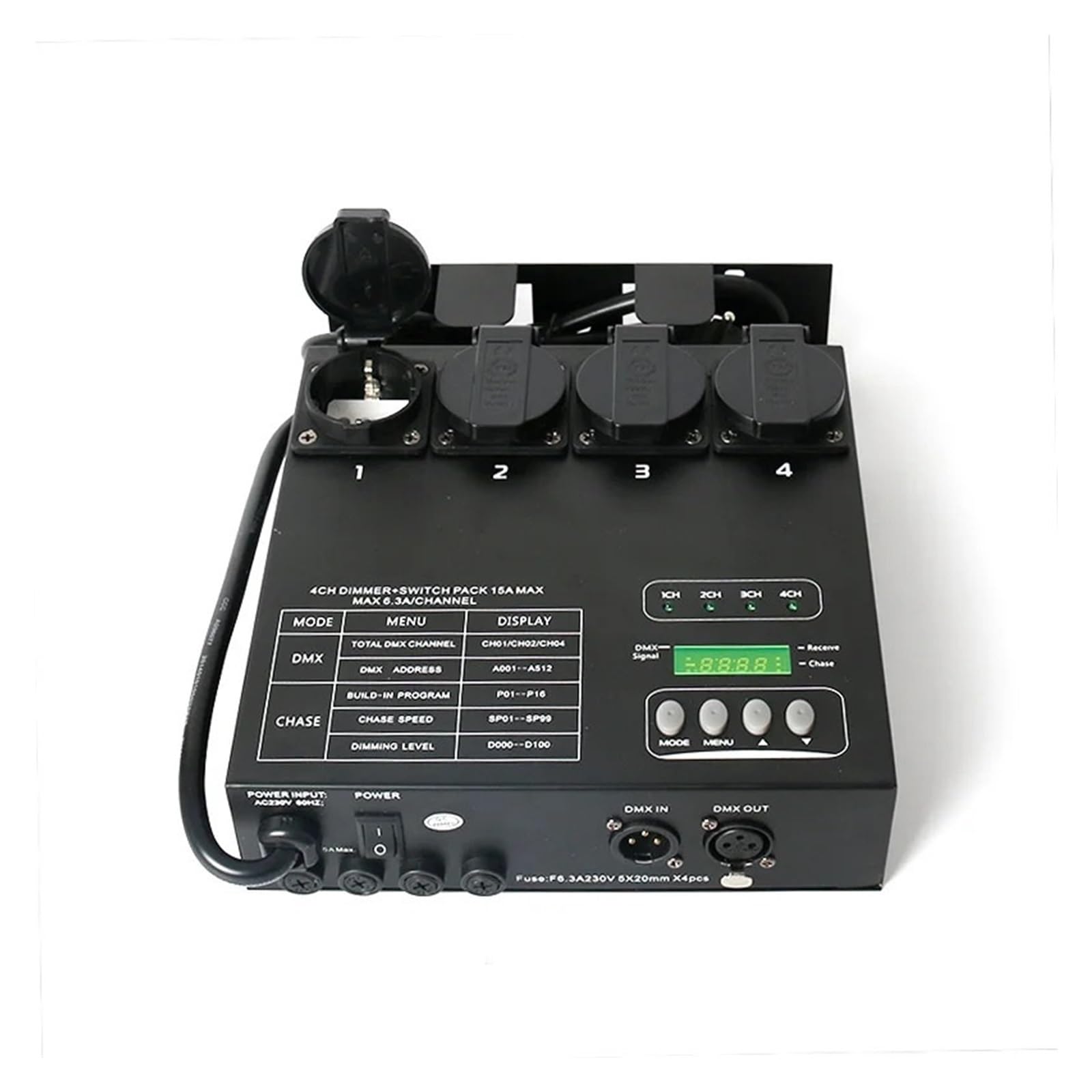 Éclairage de scène modulable avec variateur 4 canaux de vitesse - 3