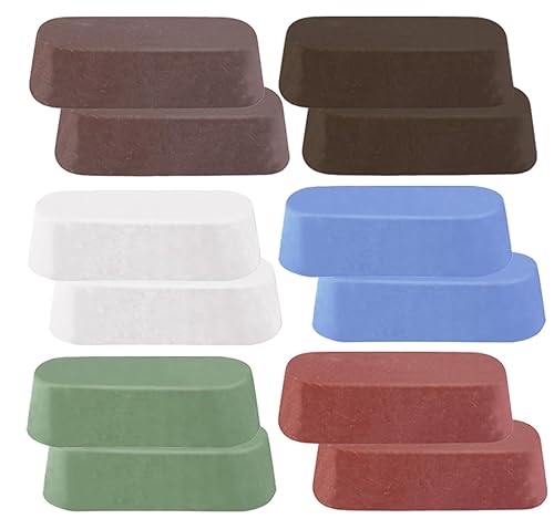 Tworider 12 piezas de compuesto de pulido de metal para pulir la rueda, compuesto de rueda de pulido, grano corresponde al color de grueso a fino