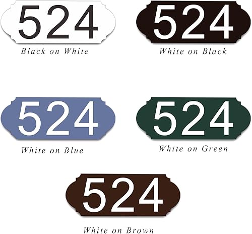 Miniatura 76 de Placa de dirección acrílica personalizada, letrero de dirección horizontal, utilizado para casa, puerta, calle o buzón Hengkuan-2