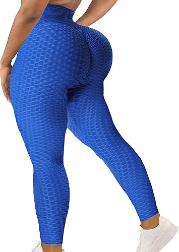SEASUM Women High Waisted Yoga Pants Workout Butt Lifting Scrunch Booty Leggings