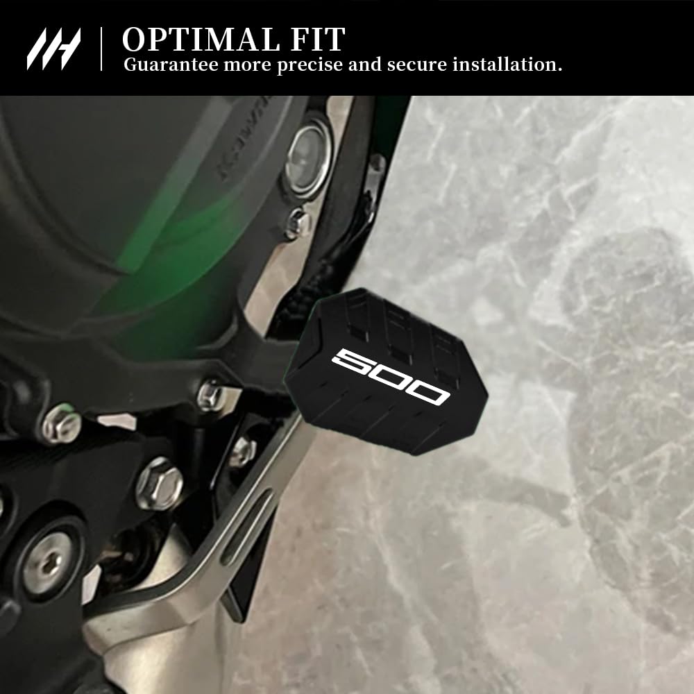 Kit d'extension de levier de frein de moto pour Ninja 500 2024 Ajustement ergonomique de pédale ninja 500 Accessoires (Noir)