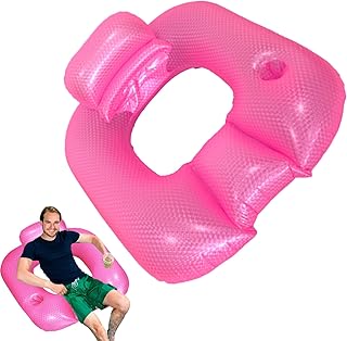 Pool Lounger Float, Inflatable Swimming Chair, 35,43 x 31,5 x 15,75 pulgadas Relaxing Bed with Backrest, Hot Weather Mattress for Men Women Family Friends and Summer Poolside Comfort