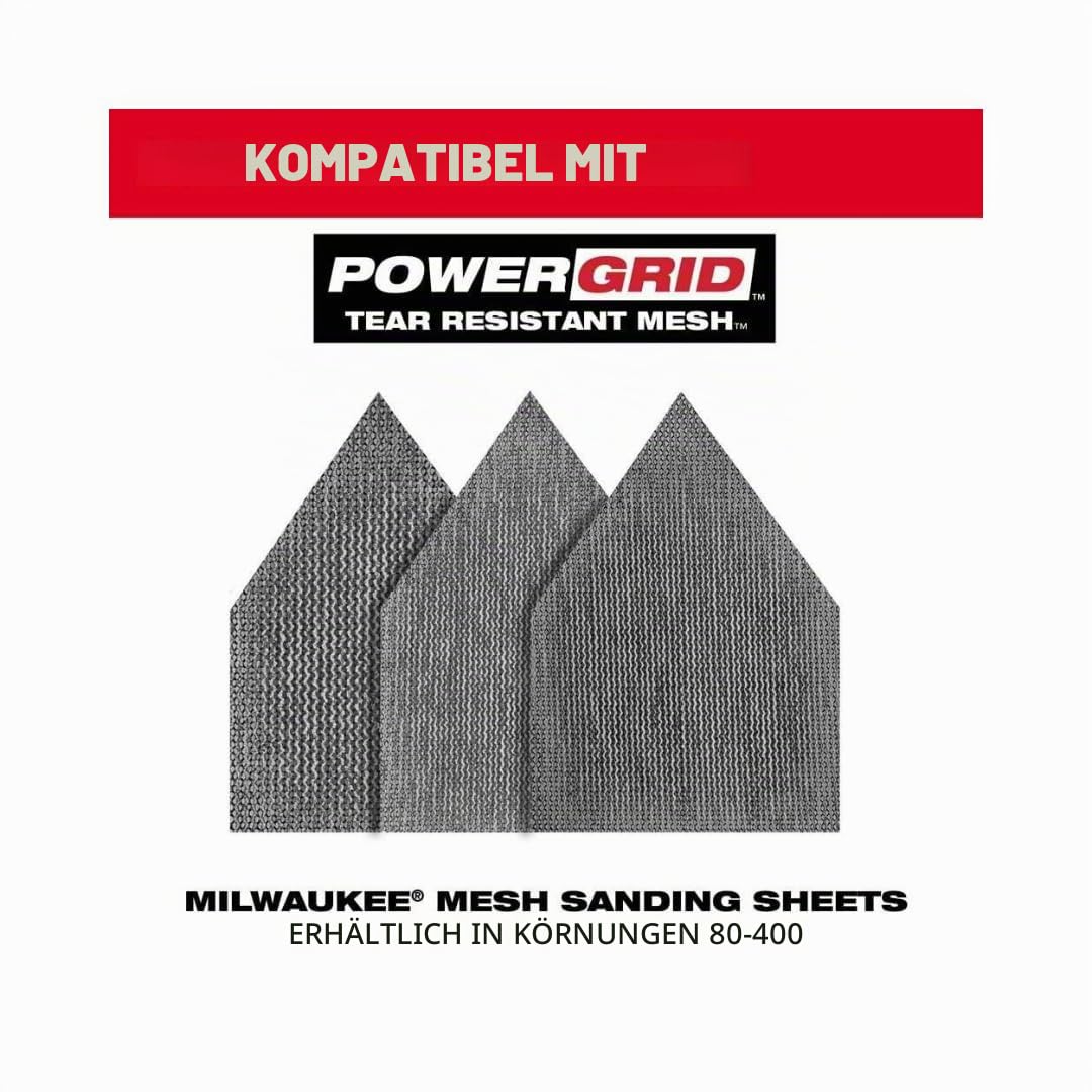 Milwaukee 2531-20 12V bürstenloser Akku-Exzenterschleifer (nur Werkzeug), Rot und Schwarz
