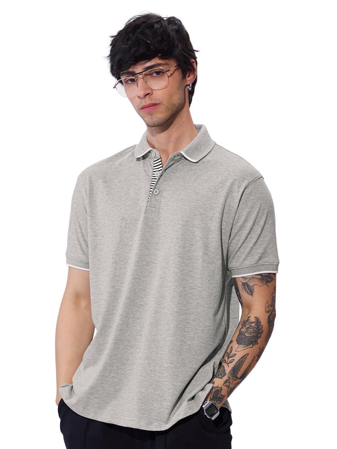 The Souled Store Melange Polo: Moonlight Men and Boys Short Sleeves Collared Neck Cotton Blend Regular Fit Polos - Review, Price and Buying Guide