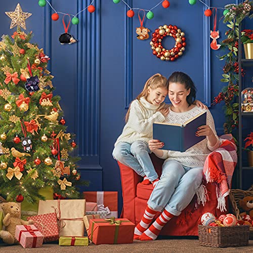 12 Pieces Christmas Woodland Animal Ornaments Forest Animal Felt Hanging Ornaments Christmas Tree Animal Decor For Christmas Party Outdoor Indoor Home Decoration, 6 Styles #TOP6