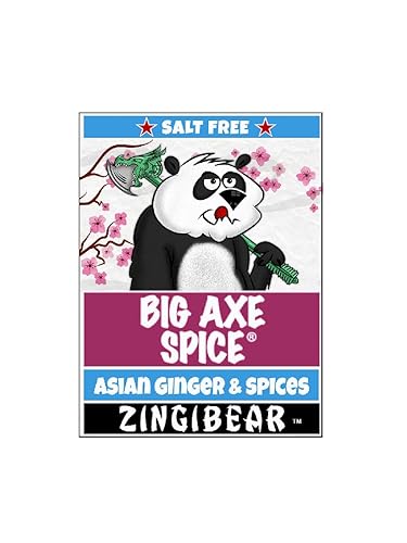 Miniatura 3 de Big Axe Spice ZINGIBEAR - Ajo de jengibre y más - Sin sal, sin gluten, sin azúcar, sin conservantes, vegetariano, vegano, paleo, kosher y halal