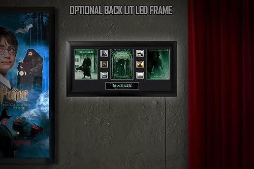 Miniatura 6 de Trend Setters The Matrix Trilogy - Presentación de arte de pared enmarcado con trío FilmCells de 20 x 11 pulgadas, con seis (6X) clips de película