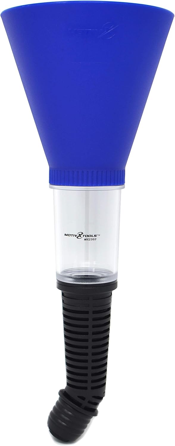 Motivx Tools Advanced Engine Oil Funnel for Honda, Acura, and Some Ford Vehicles with Extended Adapter