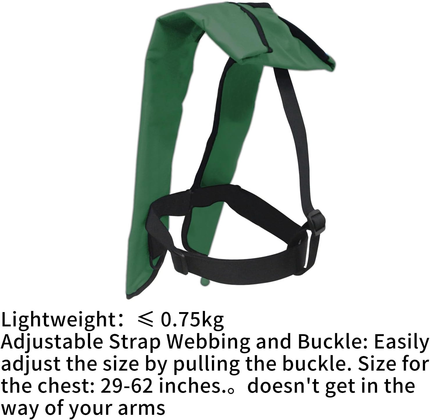 Automatic Inflatable Life Jacket|Life Vest for Adults|PFD Low Profile|Supports up to 330 lbs(YSH709)