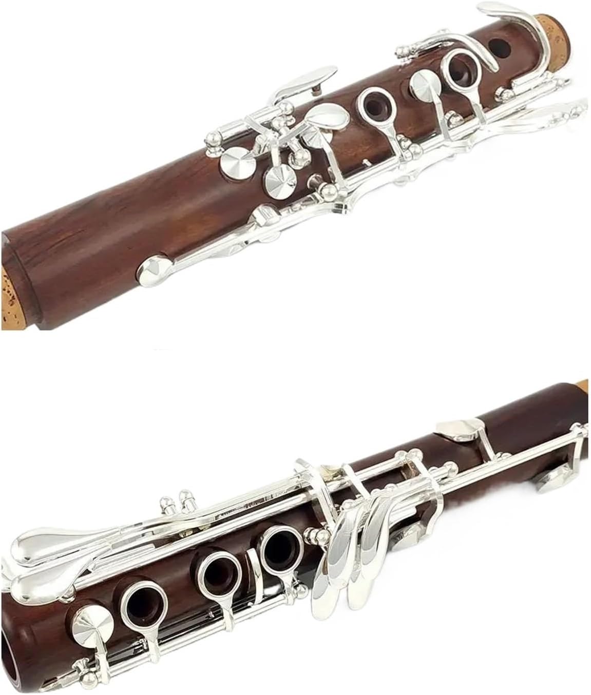 Bb Rosewood Mopani Clarinet Silver Plated Keys