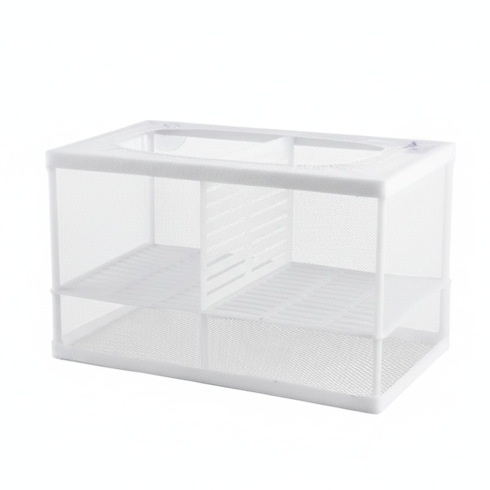 Gkhlg 1 Piece Fish Breeding Box Baby Fish Separator for Tank with 1mm Mesh Net for Isolation and Breeding in Fish Tanks for Various Fish Species (26cm x 15cm x 15.5cm (10.24" x 5.91" x 6.10"))