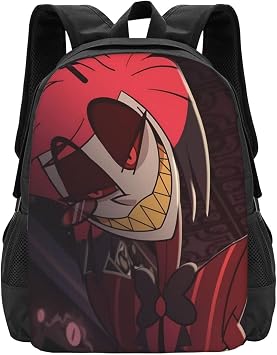 Helluva Boss Backpack,3d Print Laptop Backpack Lightweight Casual Daypack Bookbag 16.5 In, Black