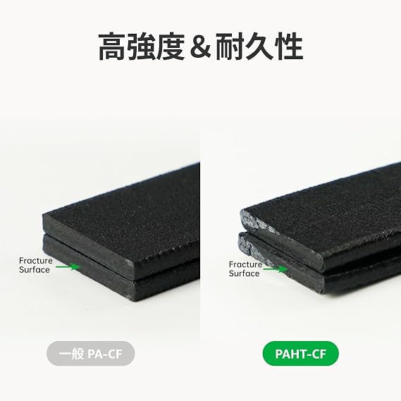 Bambu Lab PAHT-CF Filament 1.75mm ±0.03mm Fiber Reinforced Low Absorption with 1kg Reusable Spool, Black