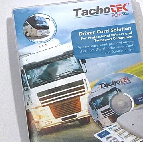 TachoTek Digital Tachograph Software with Driver Card Reader - Easy to Use