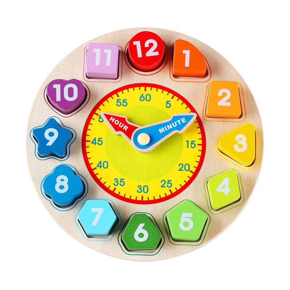 Buy DPDSCVY Multifunctional Clock Learning for Kids,Montessori Teaching Aids, Wooden Time
