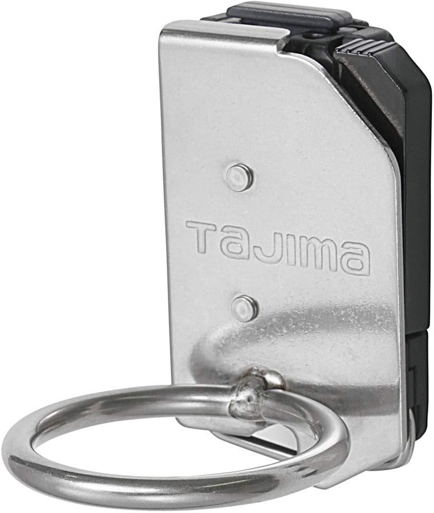 Tajima Safety System Detachable Tool Holder, Heavy Duty Heavy Duty Stainless Steel, 1 Hole Hammer, Easy to Put on and Take Off, Can Be Installed on Belts, Easy to Replace Waist Tools, Choose Only The