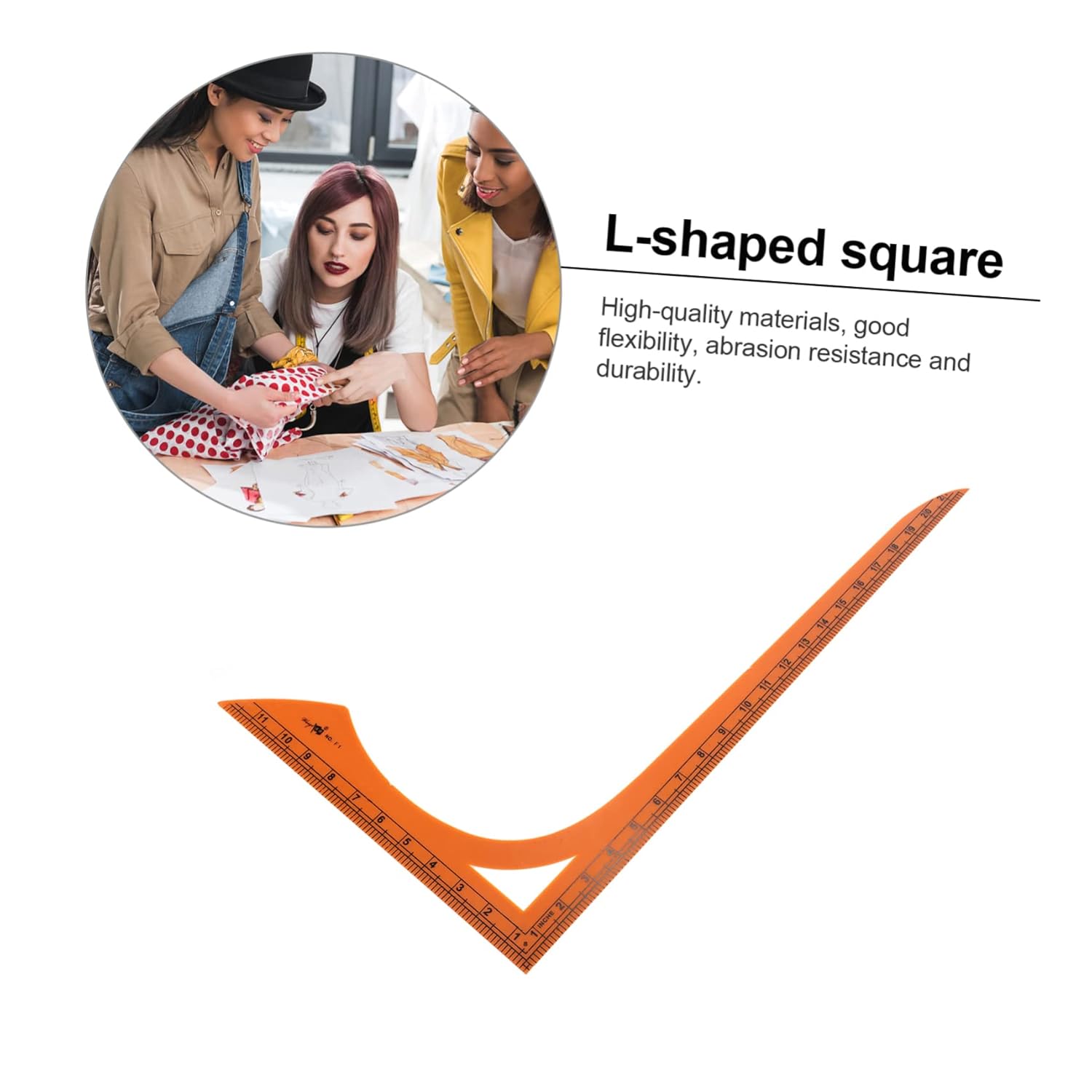 1Pc Shape Sewing Ruler Clothing Patchwork Ruler for Accurate Cutting and Measurement for Professional and Personal Use
