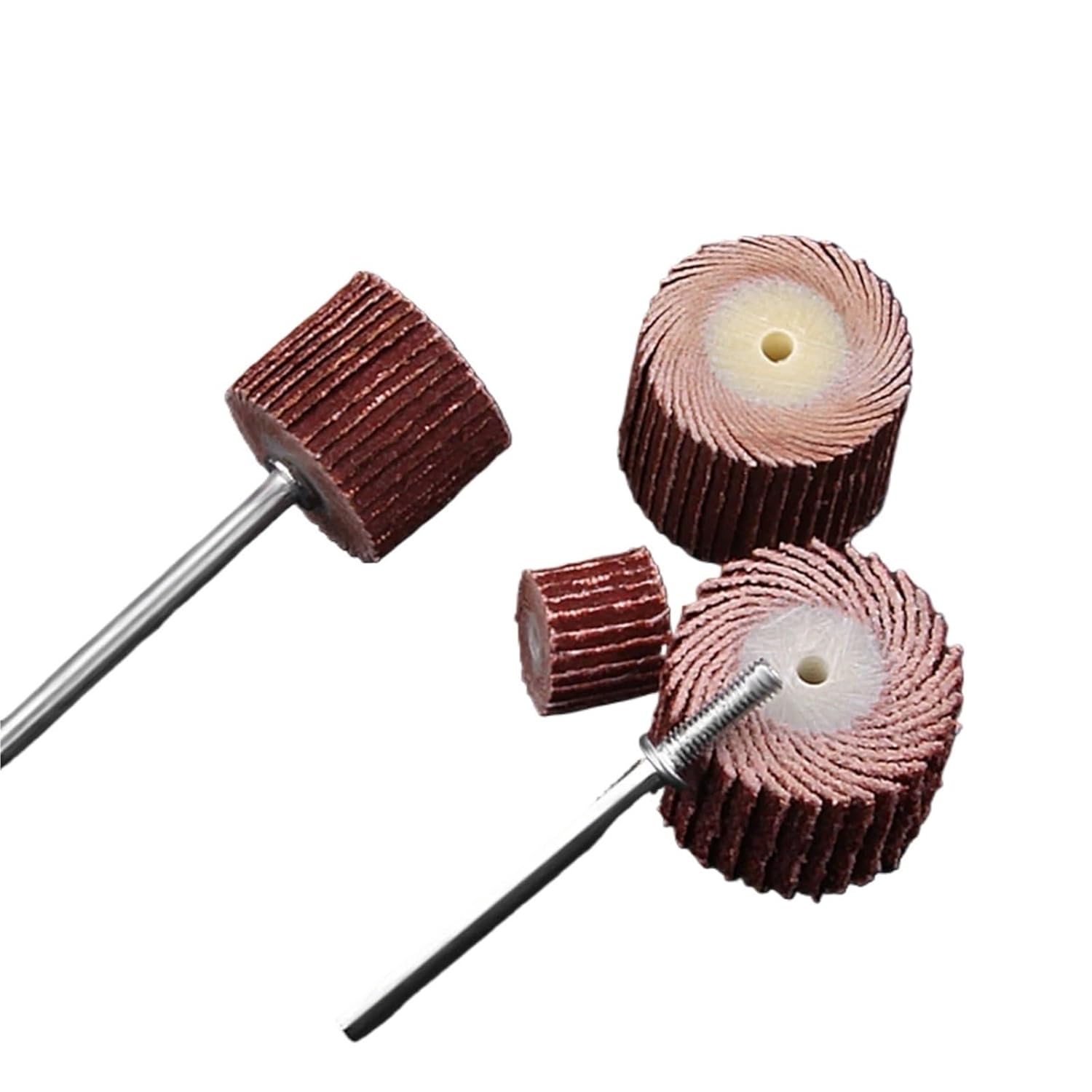 46pcs Flap Sanding Wheels for Accessories Abrasives Die Grinder Flapper Sander Drill Rotary Tool(600grit)