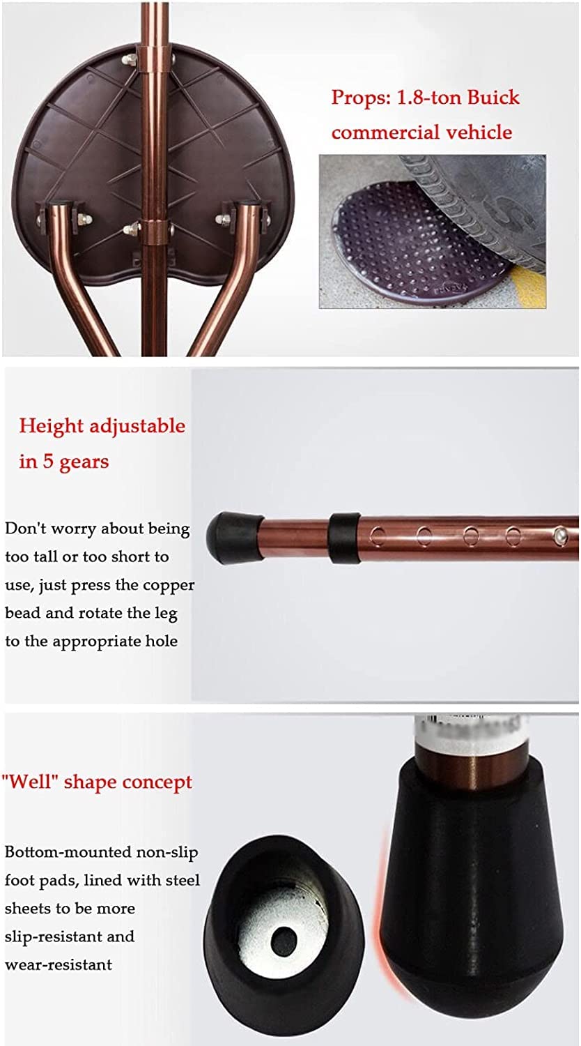 Muletas Bastón para Caminar con Muleta médica con Asiento para Hombres y Mujeres Silla de bastón Plegable de Aluminio liviano y Ajustable de 5 Alturas para Personas Mayores y Adultos Muletas para Ca