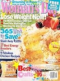 January 9, 1996 Woman's Day Bible Calendar illustrated by Erik Blegvad 365 Ways To Save Money 27 Best Energy Boosters 9 Fabulous Chicken Recipes Best New Crafts for 1996 Triple Layer Lemon Cake and much more