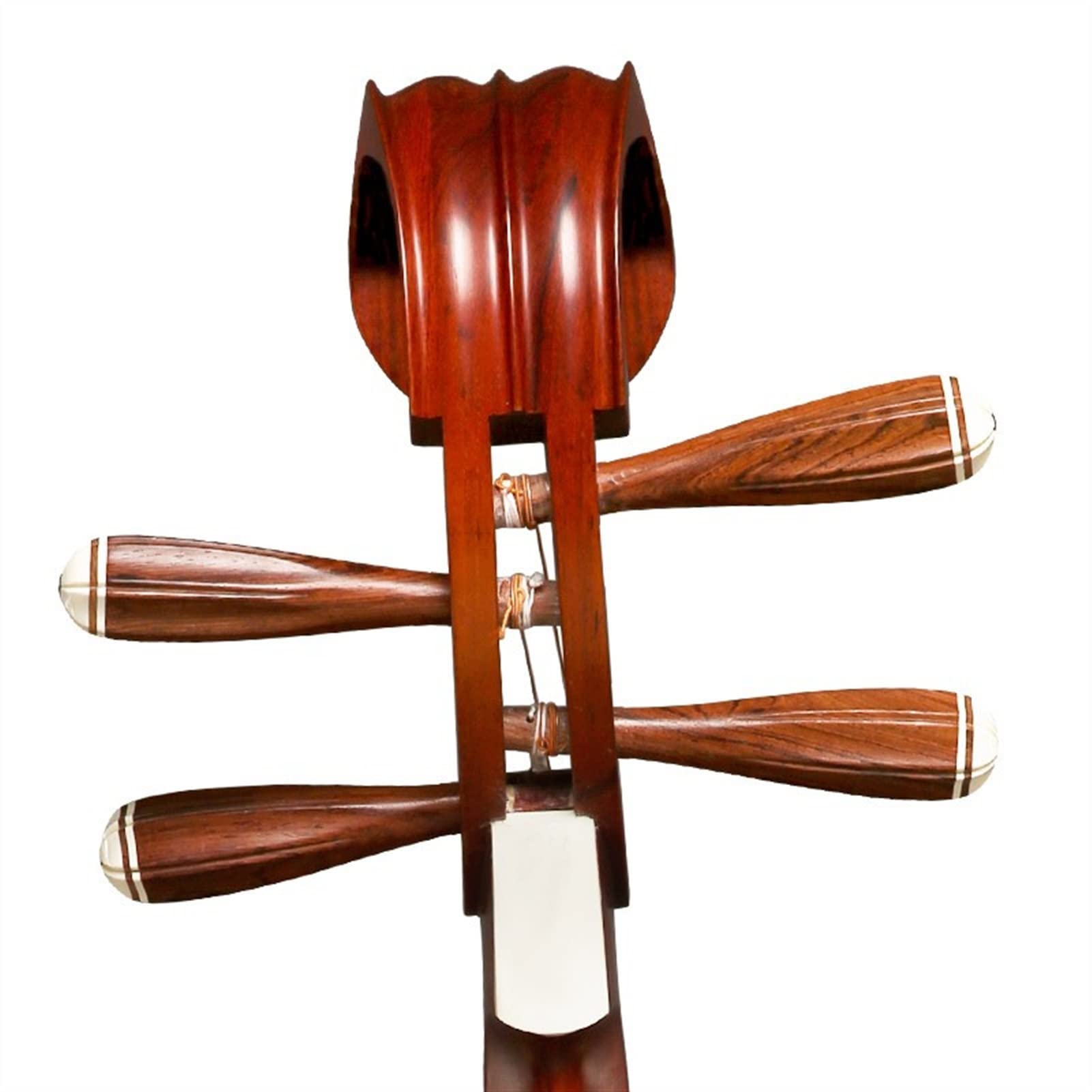 FLFL Hartholz Chinesische Lute Pipa Musical Instrument Straußs Dalbergia Material Blumen Blühen Rich Kopfschmuck Test Grade Säure Zweig Holz Pipa