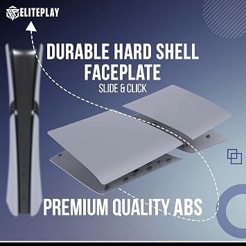 ElitePlay 30th Anniversary Grey PS5 Pro Digital Faceplates Cover Case Replacement Plates for Playstation 5 Pro Digital Edition