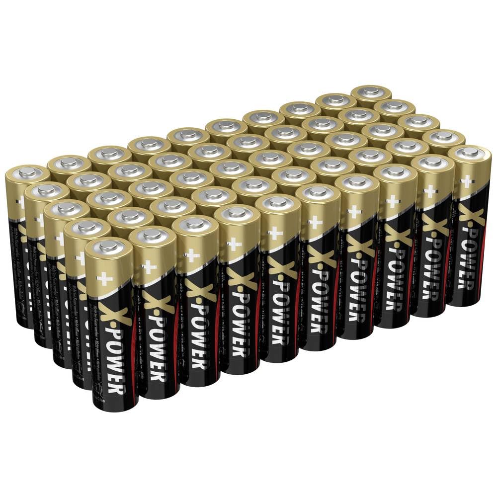 Ansmann X-Power Micro (AAA) Lot de 50 Piles alcalines au manganèse 1,5 V