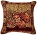 Fall Harvest Collection - Tapestry Pumpkins and Autumn Leaves Design - 18" X 18" Cushion Cover