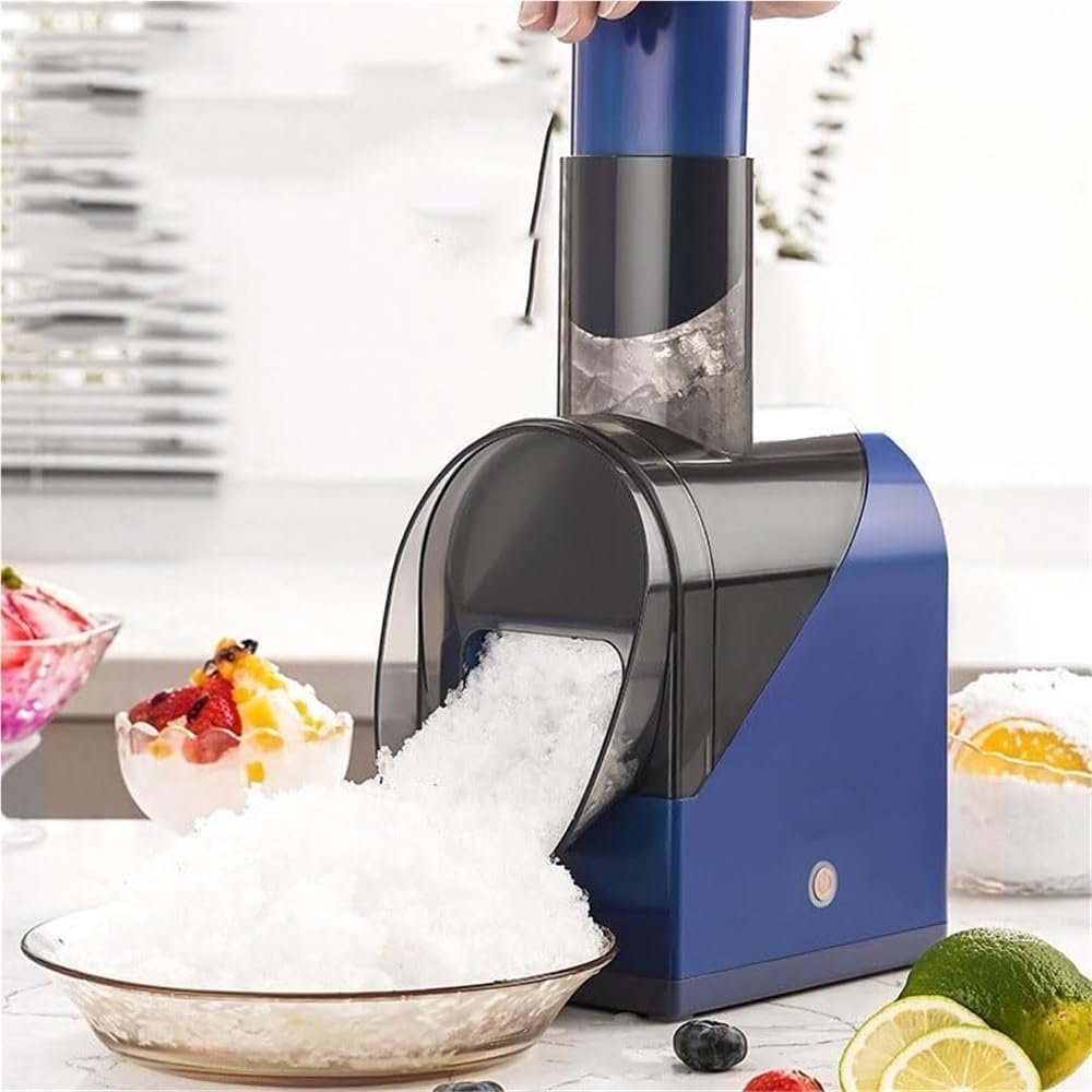 Shaved Ice Machine Snow Cone Machine, 3 Second High Efficiency Ice Crusher with USB Charging, One Button Start, for Family Use Easy to Kids(One battery)