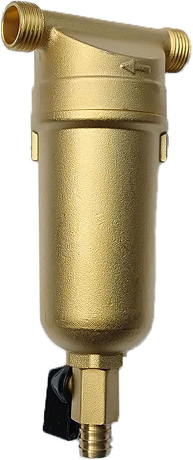 Prefiltro De Sifón, Filtro De Agua Caliente, Prefiltro De Agua, Sistema Purificador De Filtro De Agua para Toda La Casa, Filtro De Sedimentos De Manguera De Agua Debajo del Pozo, 40 Micrones