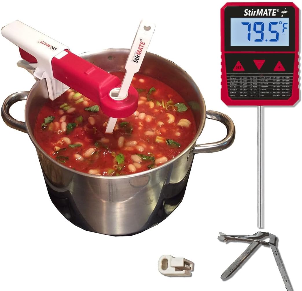 StirMATE Automatic Pot Stirrer + Culinary Thermometer Kit