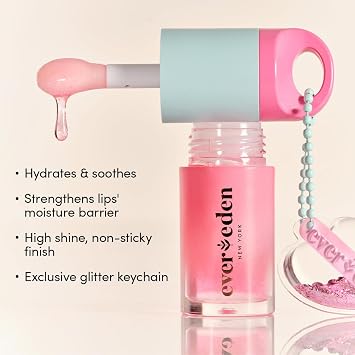 Evereden Supernova Fragrance Hair and Body Mist & Sakura Tinted Non Toxic Lip Gloss Set: Amplify Your Self-Expression - Non Toxic Kids Makeup & Collectible Hair and Body Spray for Teen Girls