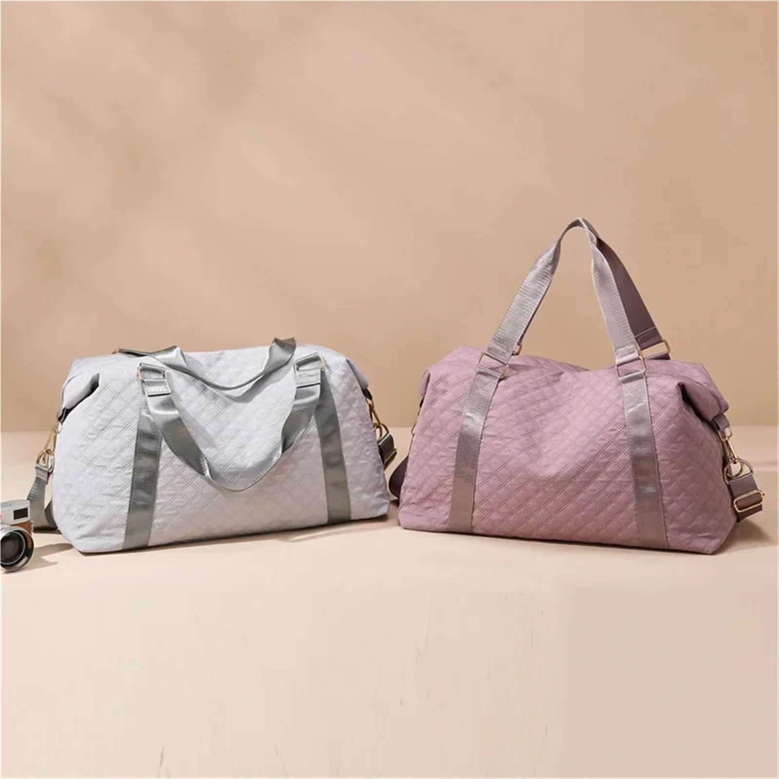 Borsa Da Palestra Borsa da fitness viaggio antispruzzo di grande capacità Separazione dal bagnato for sport nuoto yoga(Pink)