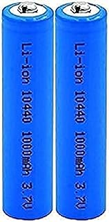 3.7v Volt 1000mah 10440 Lithium Ion Lithium Li-Ion Batteries Replacement Cells for Electric Shavers,2pcs