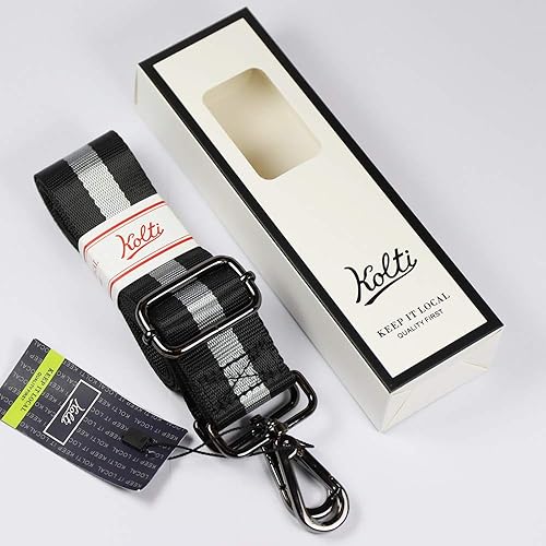 Miniatura 2 de Kolti Correa de repuesto para bolso, bolso cruzado a rayas anchas ajustables