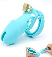 Vista 5 de Jaula de silicona para pene, dispositivo de castidad para ejercicio de pene masculino (negro, A122)